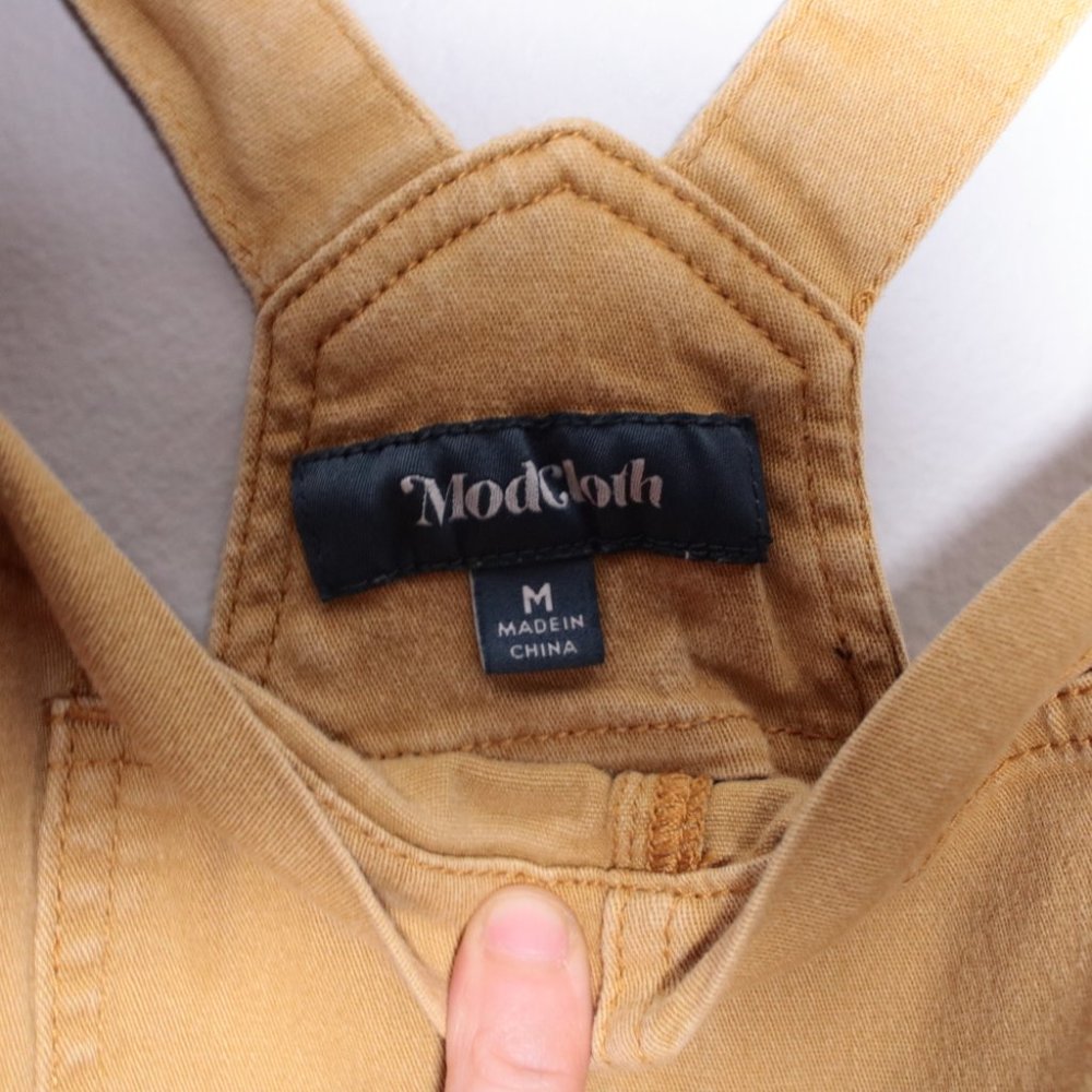 Modcloth Tan Short Overalls - Picture 3 of 11